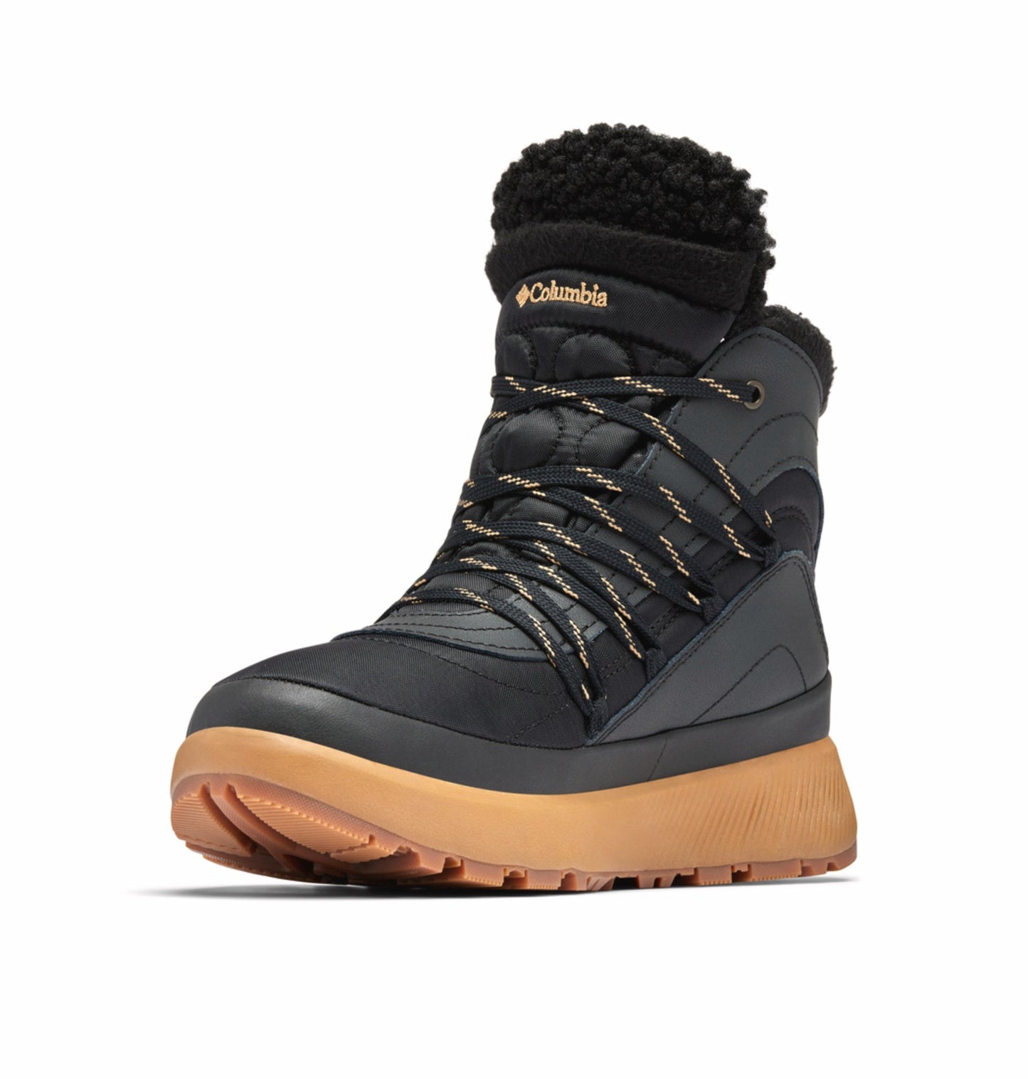 Columbia Women Black Omni-Heat Reflective Red Hills Shoes