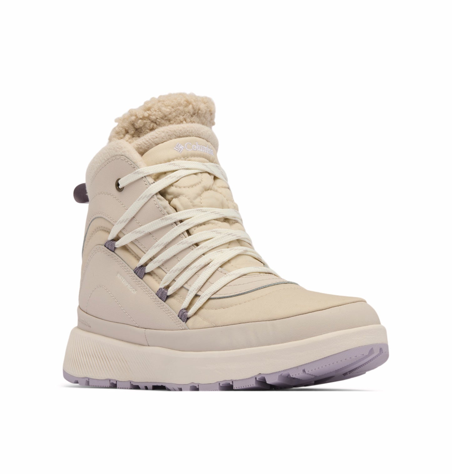 Columbia Women Beige OmniHeat Reflective Red Hills Waterproof Snow Sports Boots
