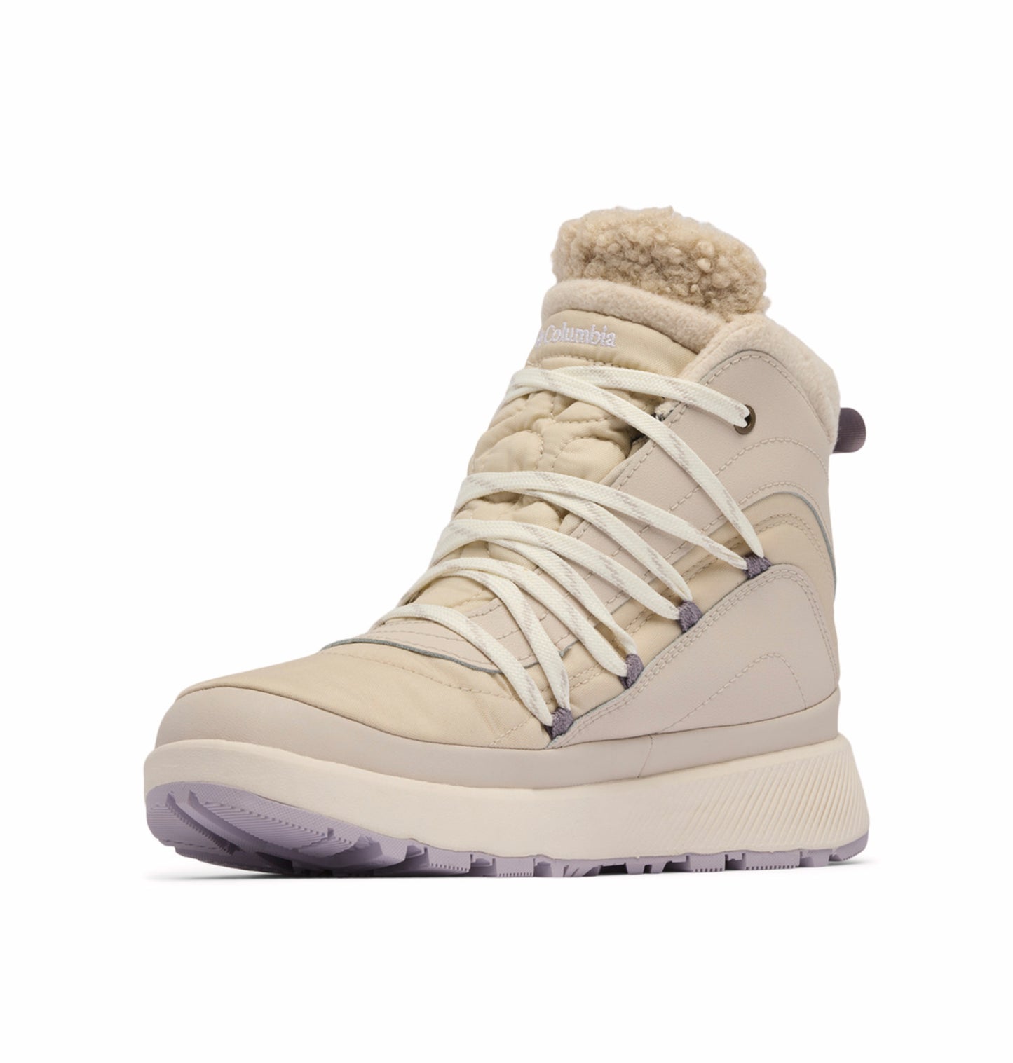 Columbia Women Beige OmniHeat Reflective Red Hills Waterproof Snow Sports Boots