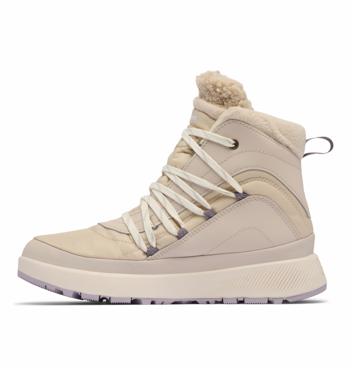 Columbia Women Beige OmniHeat Reflective Red Hills Waterproof Snow Sports Boots