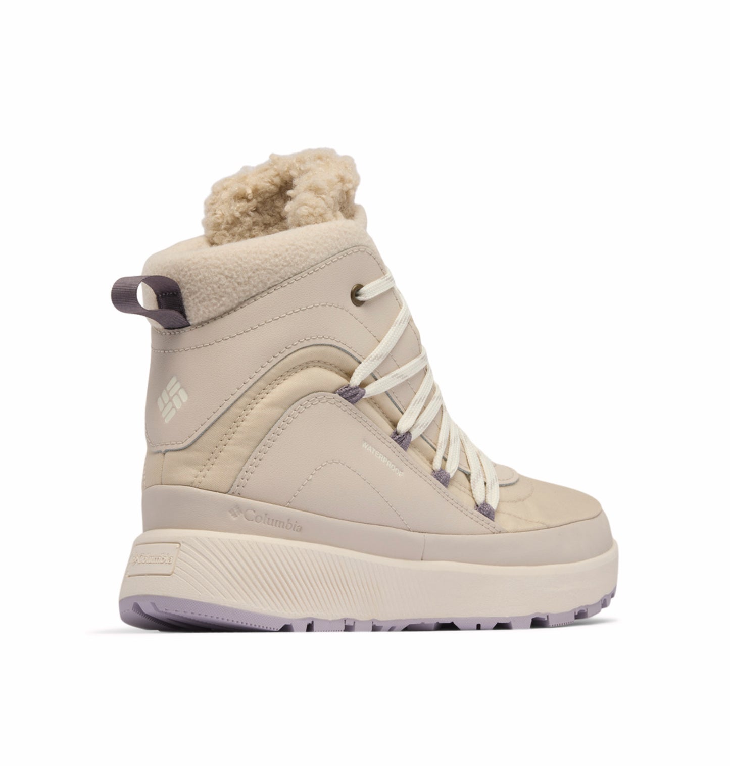 Columbia Women Beige OmniHeat Reflective Red Hills Waterproof Snow Sports Boots