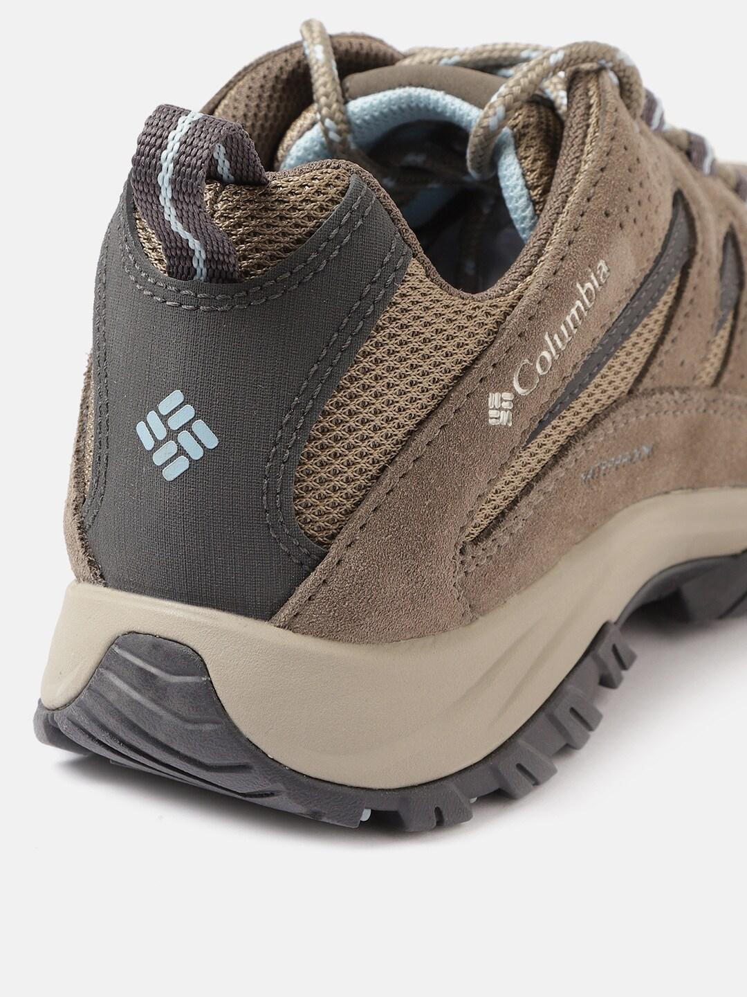 Columbia Women Brown CRESTWOOD Water Resistant Shoes