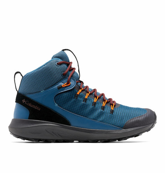 Columbia Mens Blue Trailstorm Mid Waterproof Shoes