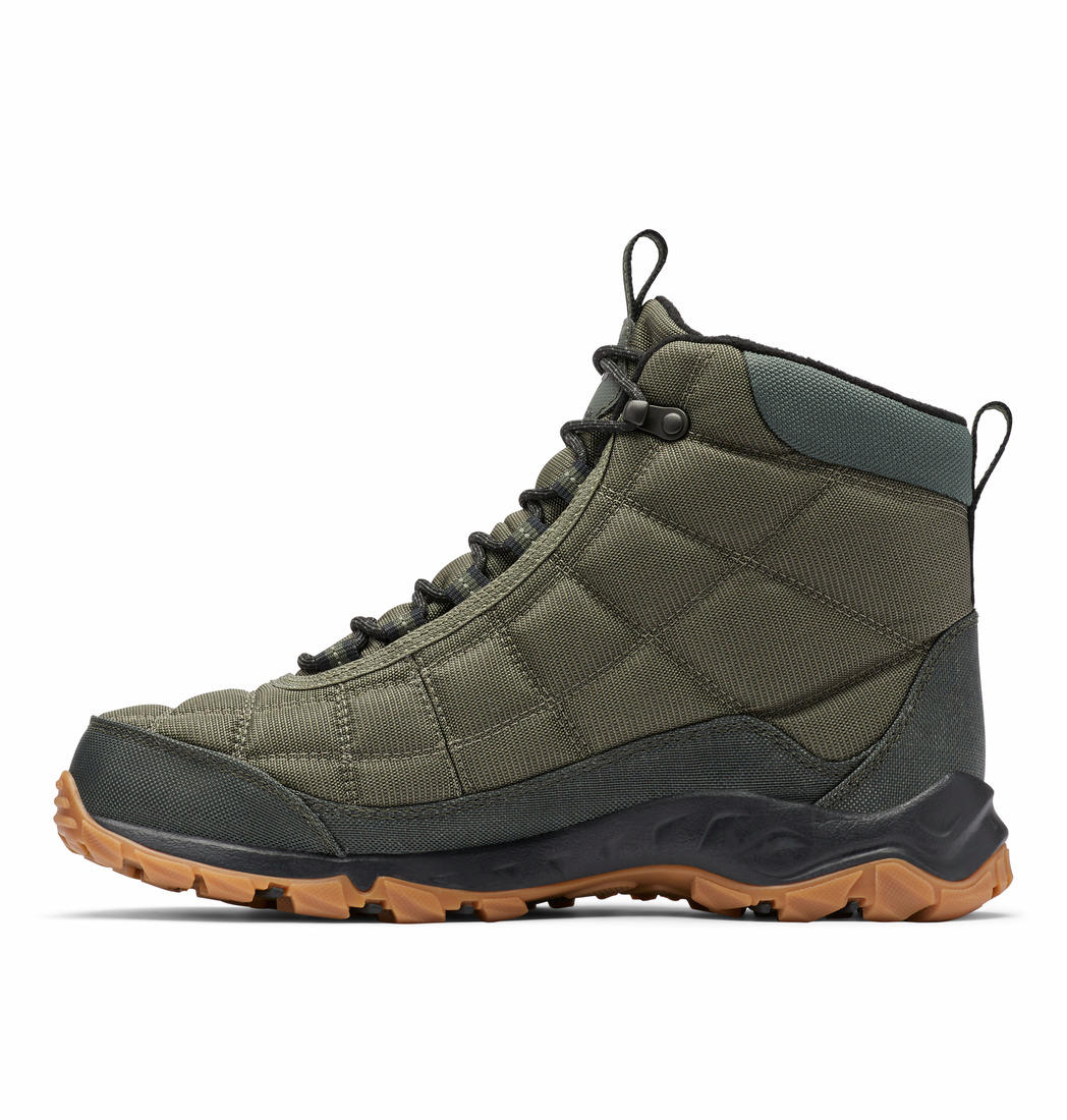 Columbia Men Green FIRECAMP BOOT Water Resistant Shoes