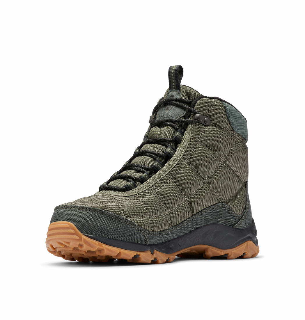 Columbia Men Green FIRECAMP BOOT Water Resistant Shoes