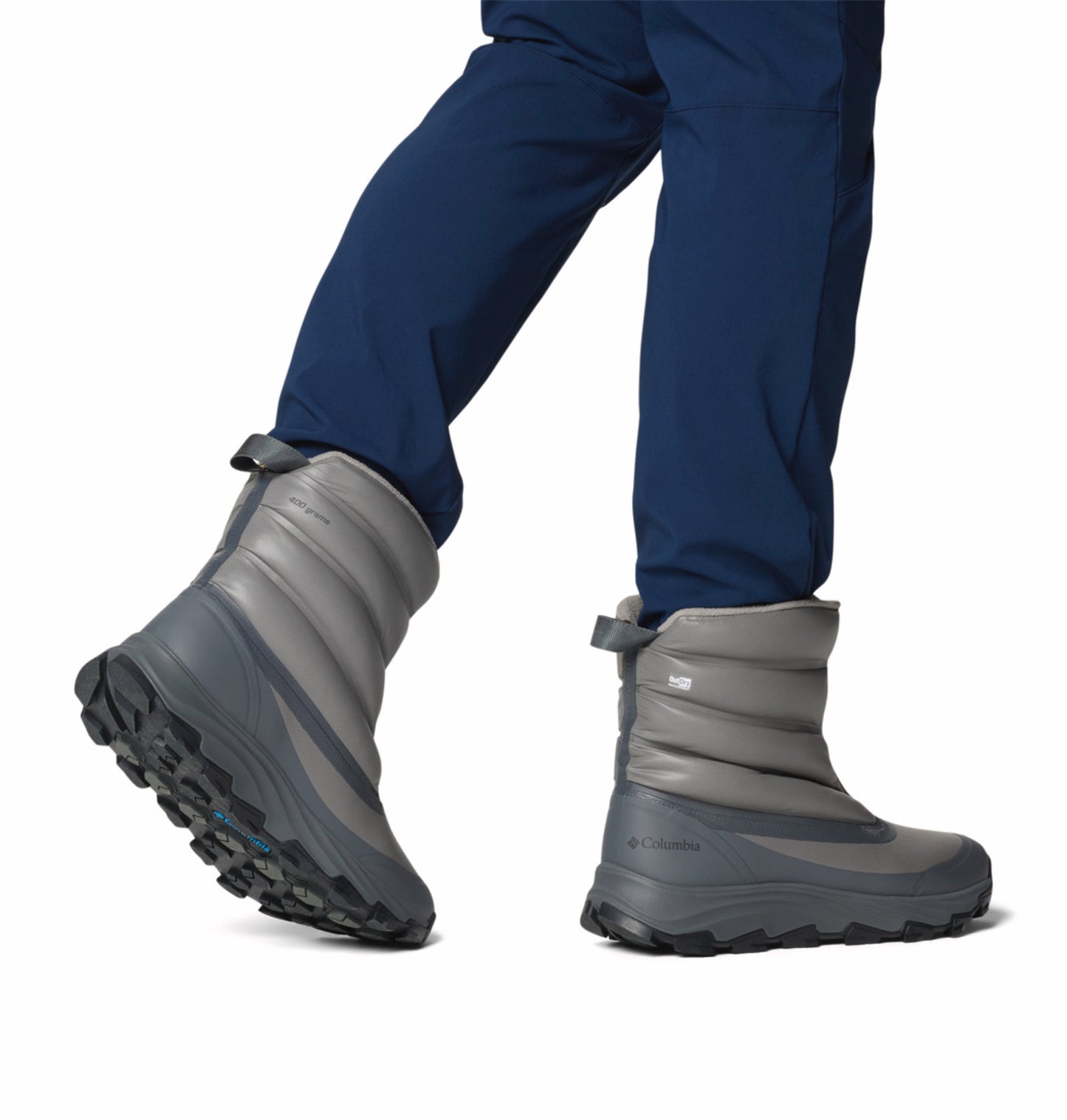 Columbia Men Grey Omnigrip ice Expeditionist Peak ODX Waterproof Snow Sports Boots