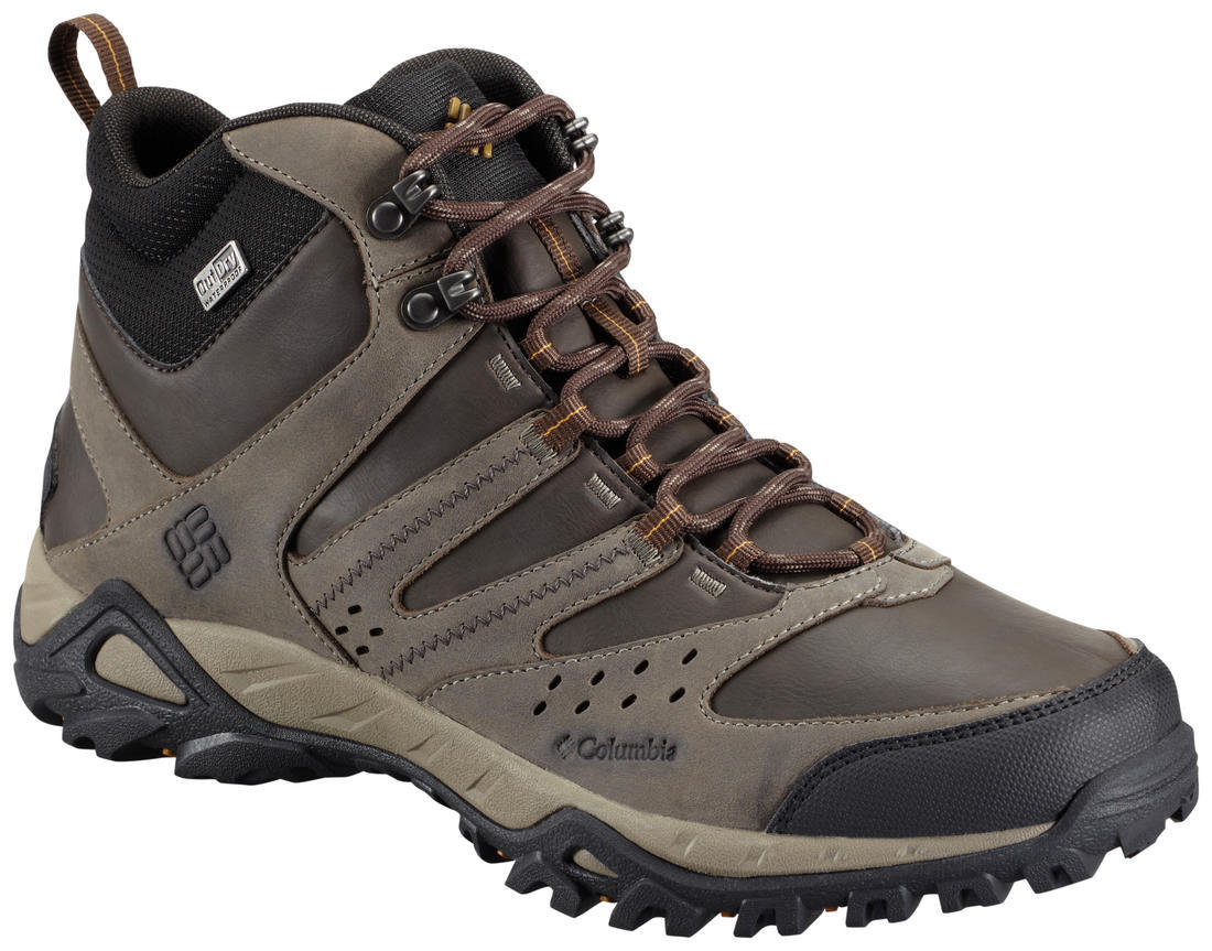 Columbia Men Brown PEAKFREAK XCRSN MID LEATHER OUTDRY
