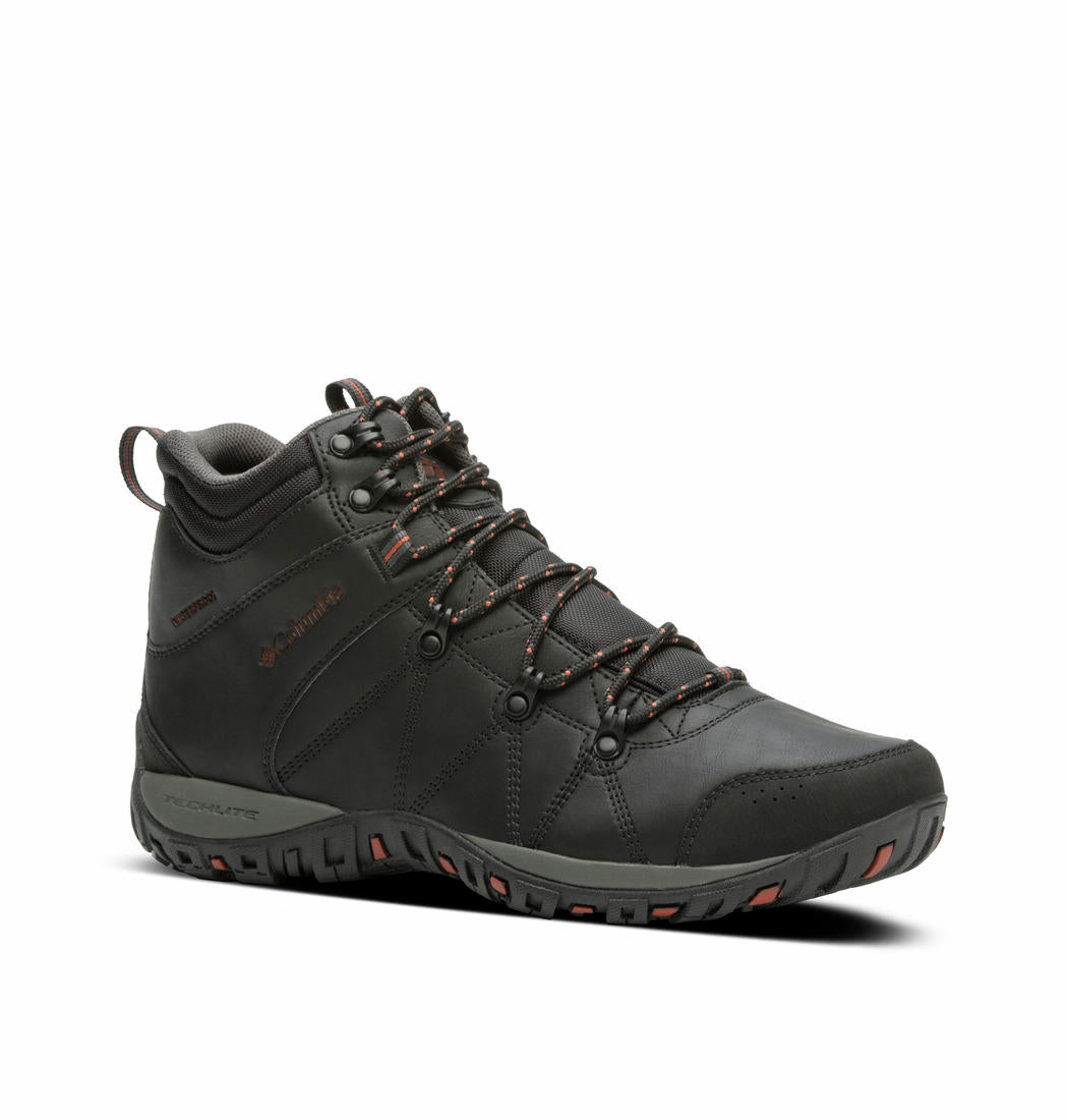 Columbia Men Black PEAKFREAK VENTURE MID OMNI-H Water Resistant Shoes
