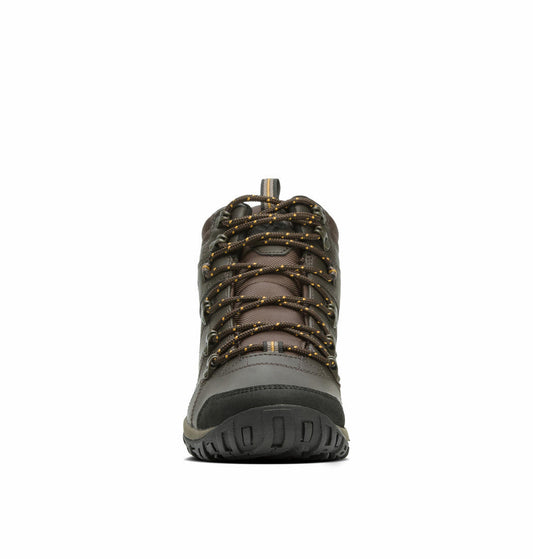 Columbia Men Brown PEAKFREAK VENTURE MID OMNI-H Water Resistant Shoes