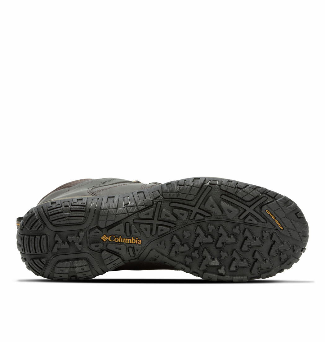 Columbia Men Brown PEAKFREAK VENTURE MID OMNI-H Water Resistant Shoes