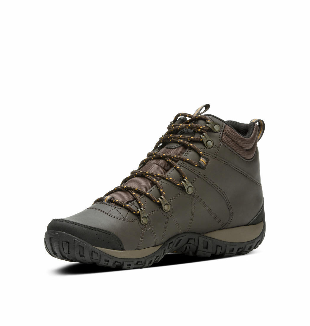 Columbia Men Brown PEAKFREAK VENTURE MID OMNI-H Water Resistant Shoes