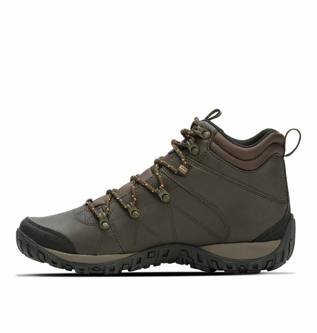 Columbia Men Brown PEAKFREAK VENTURE MID OMNI-H Water Resistant Shoes