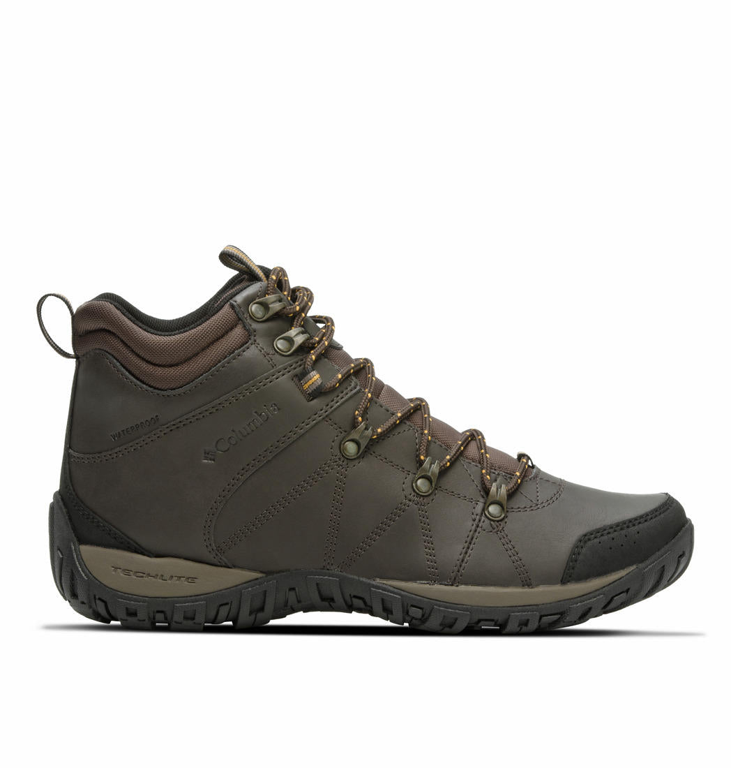 Columbia Men Brown PEAKFREAK VENTURE MID OMNI-H Water Resistant Shoes