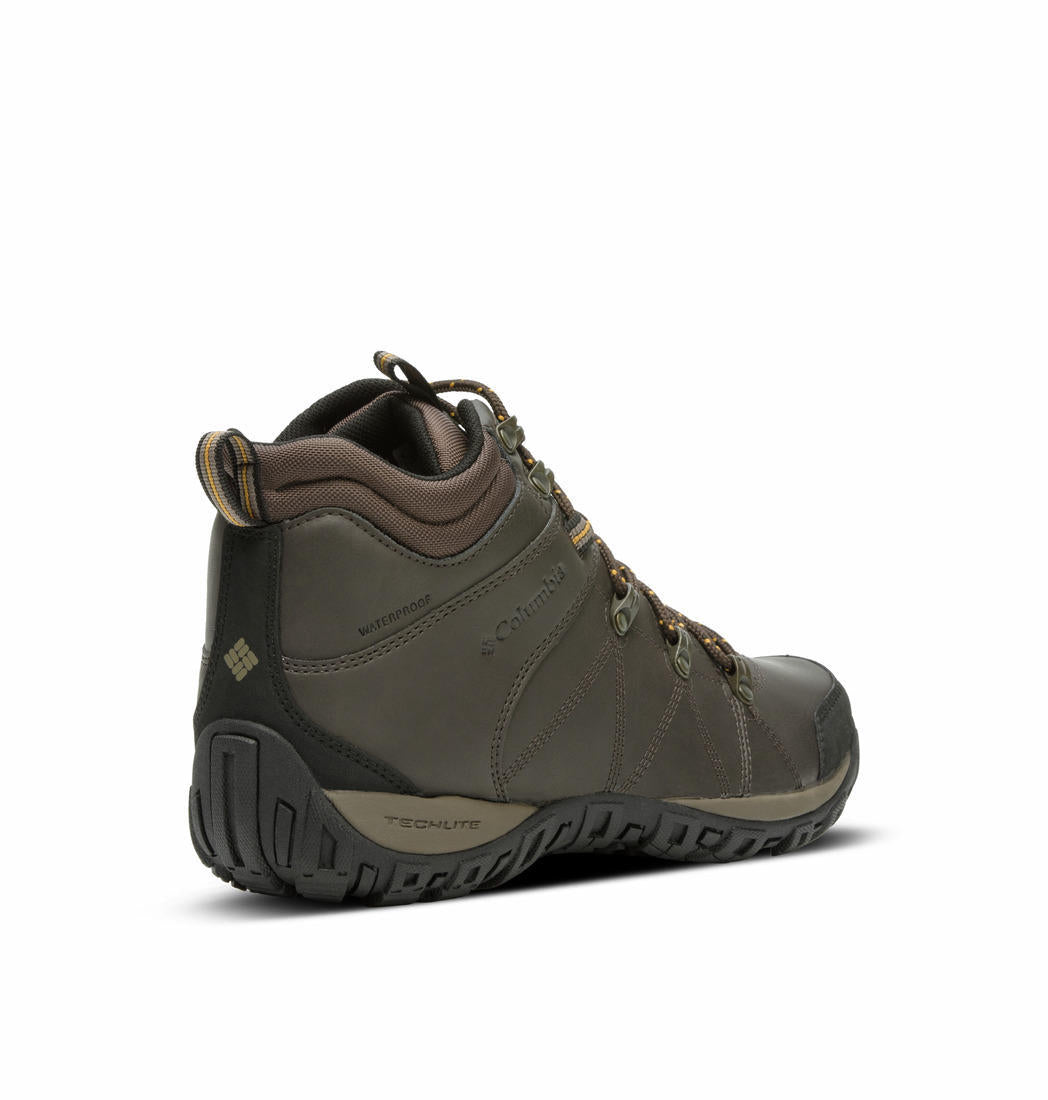 Columbia Men Brown PEAKFREAK VENTURE MID OMNI-H Water Resistant Shoes