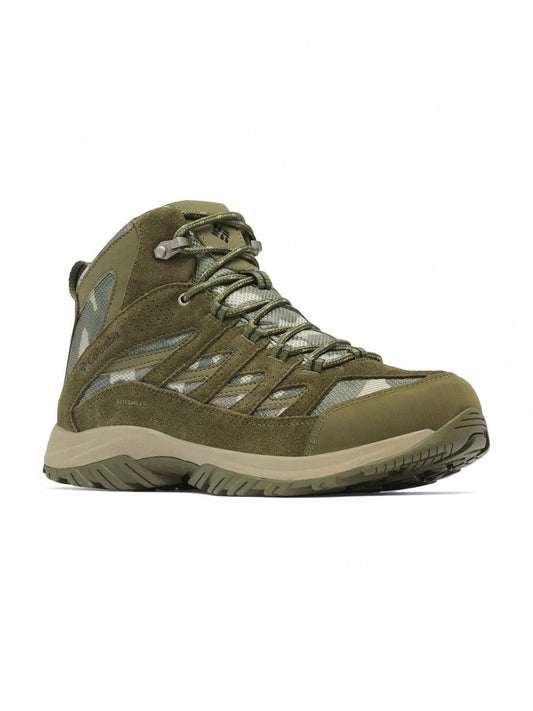 Columbia Men Green Crestwood Mid Water Resistant Shoes