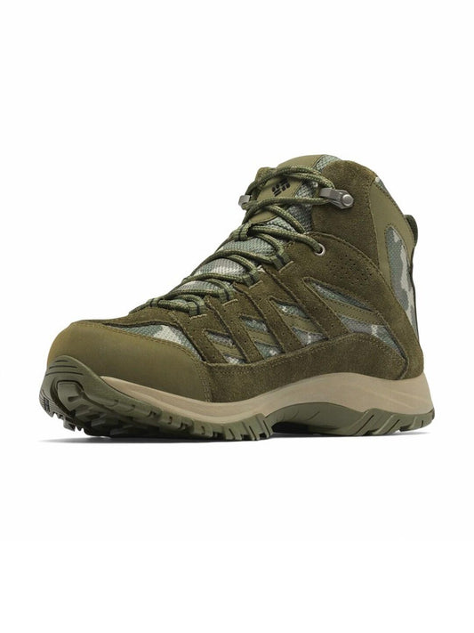 Columbia Men Green Crestwood Mid Water Resistant Shoes