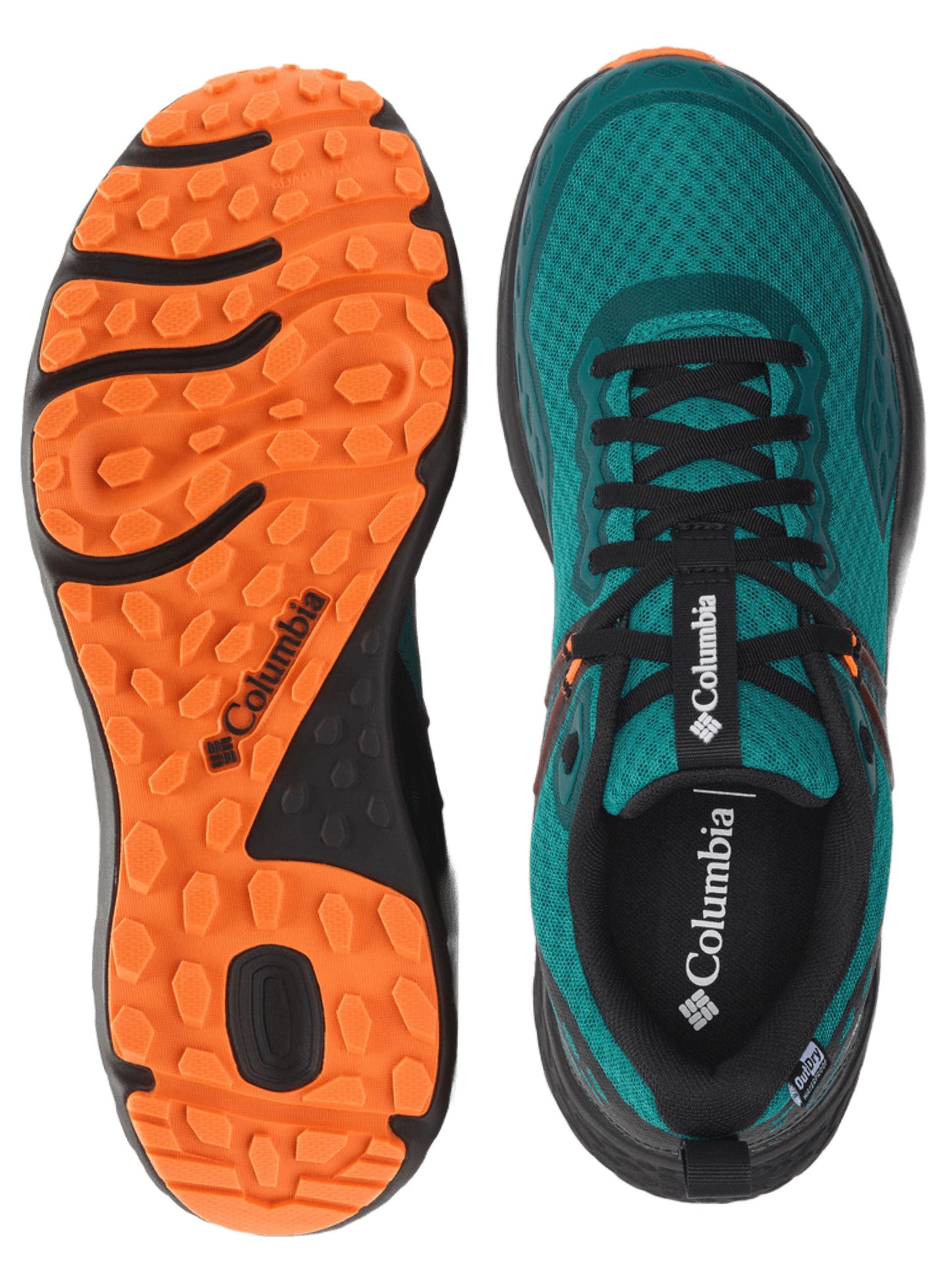 Columbia Men's Teal OutDry Konos TRS Hiking Shoes with Full Waterproof Protection