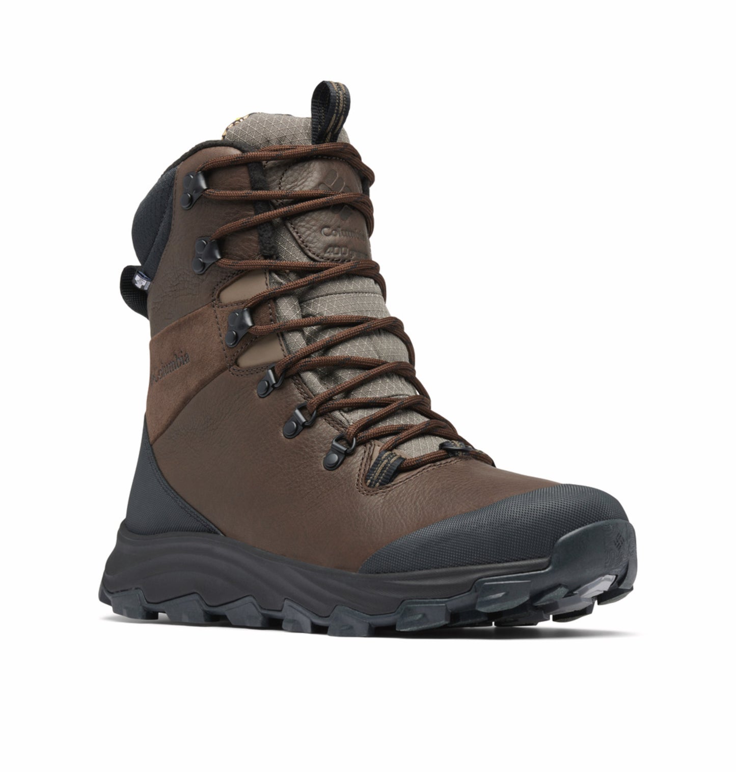 Columbia Men Brown Omnigrip ice Expeditionist Extreme Waterproof Snow Sports Boots