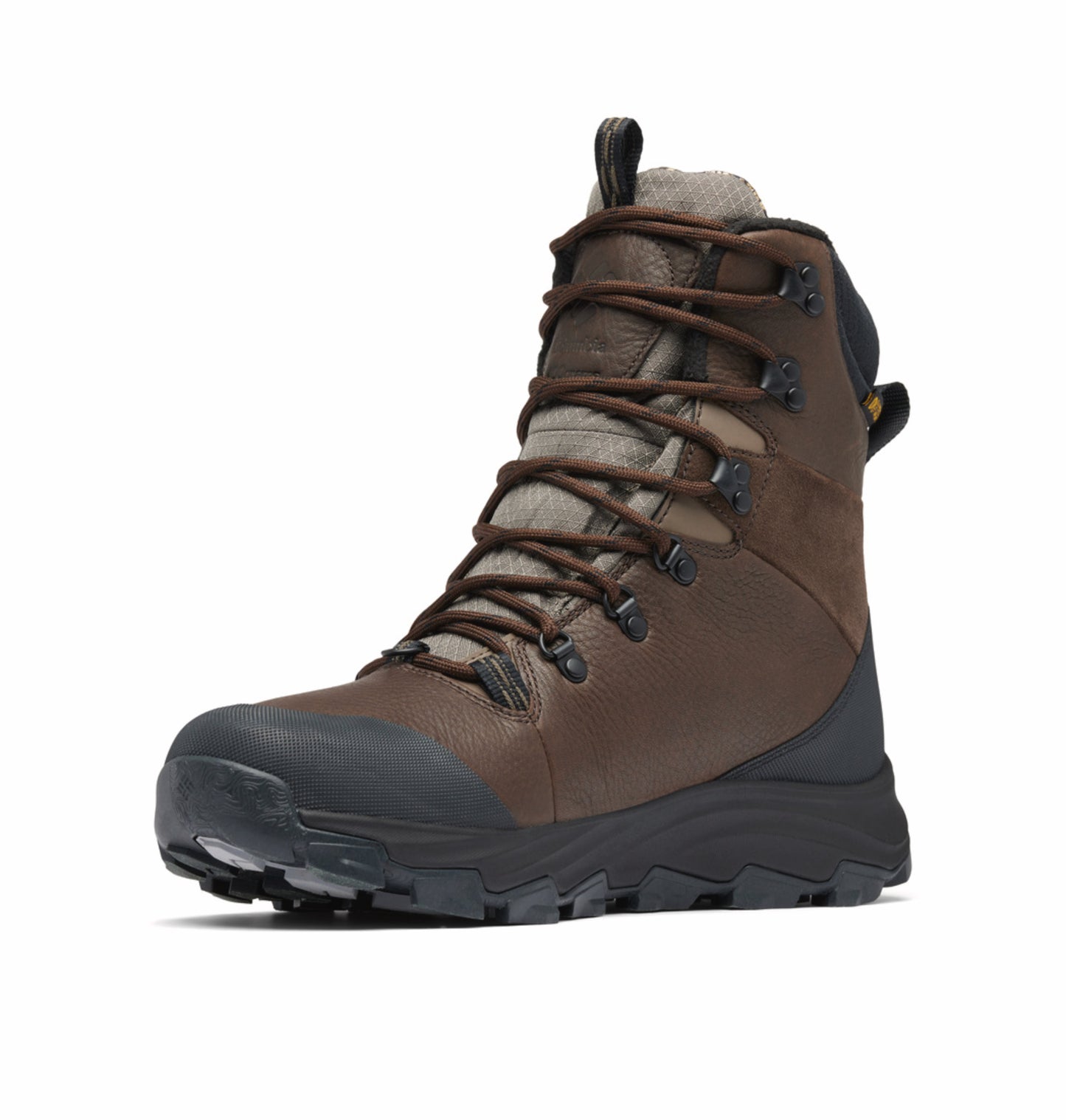 Columbia Men Brown Omnigrip ice Expeditionist Extreme Waterproof Snow Sports Boots