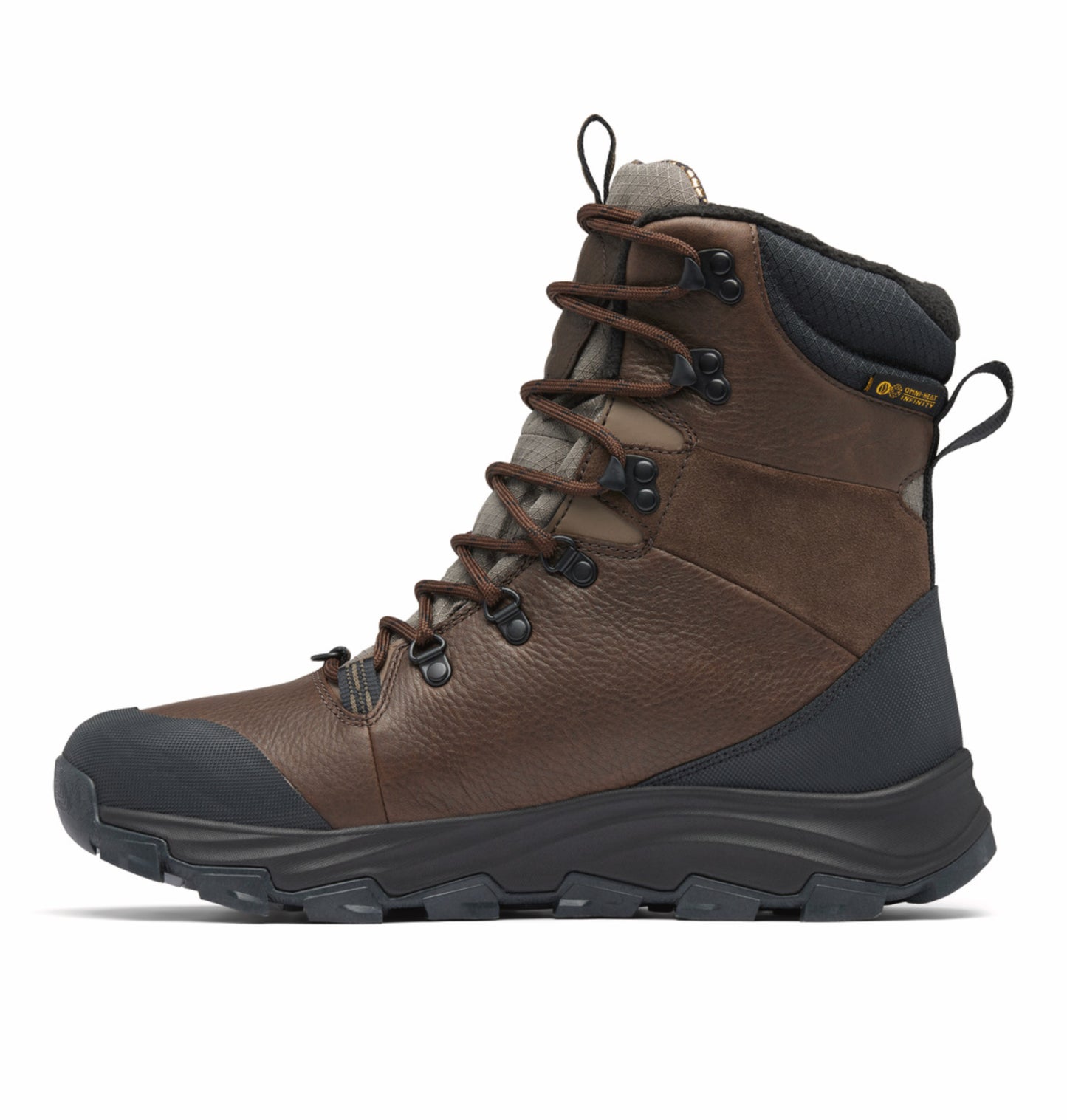Columbia Men Brown Omnigrip ice Expeditionist Extreme Waterproof Snow Sports Boots