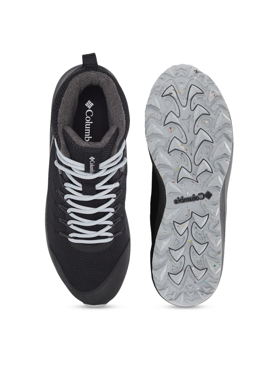 Columbia Men Black TRAILSTORM MID OMNI HEAT Water Resistant Shoes