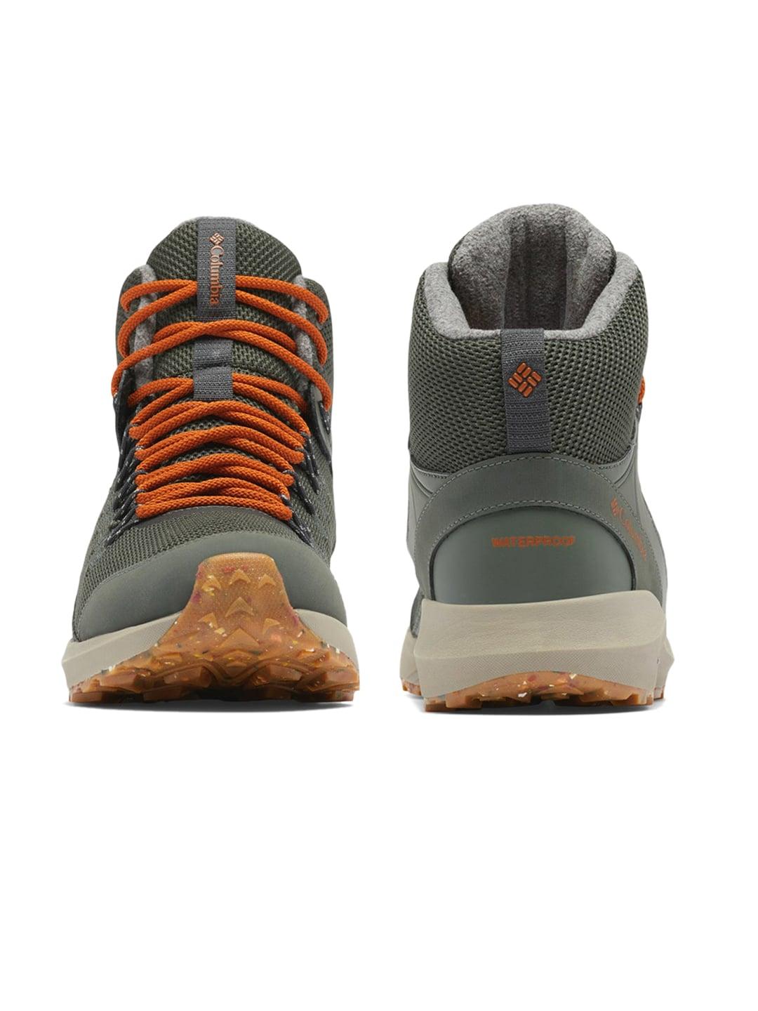 Columbia Men Green TRAILSTORM MID OMNI HEAT Water Resistant Shoes