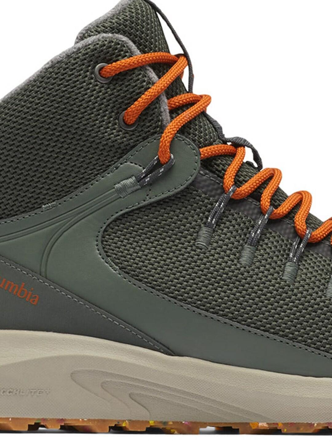 Columbia Men Green TRAILSTORM MID OMNI HEAT Water Resistant Shoes