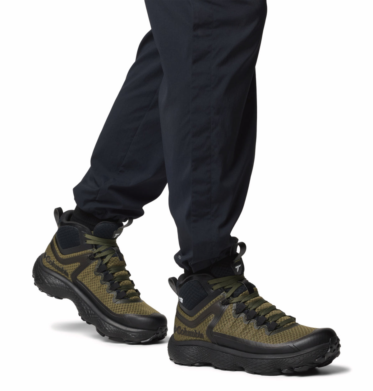 Columbia Men Green OmniMax Escape Thrive Titanium Waterproof Hiking and Trekking Shoes