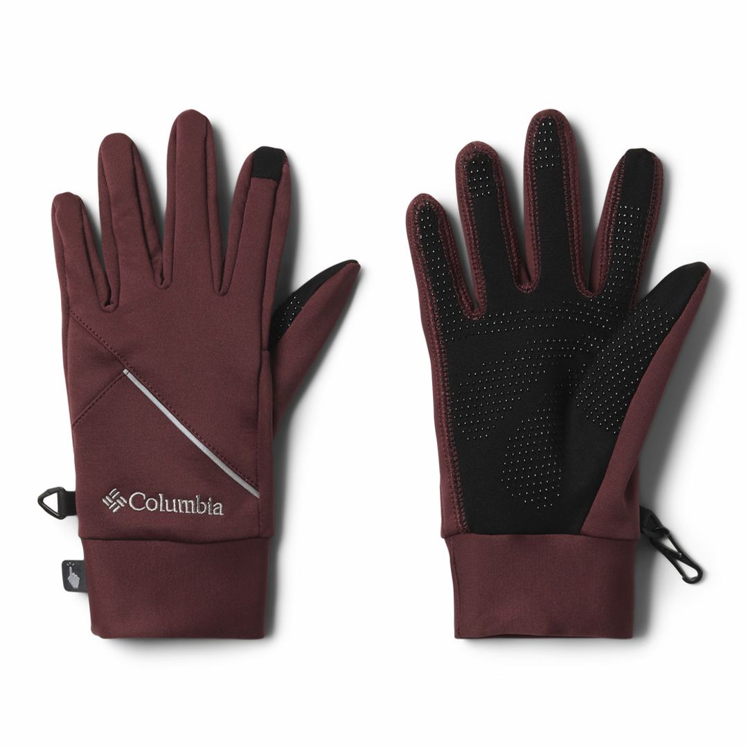Columbia Women Maroon W Trail Summit Running Gloves