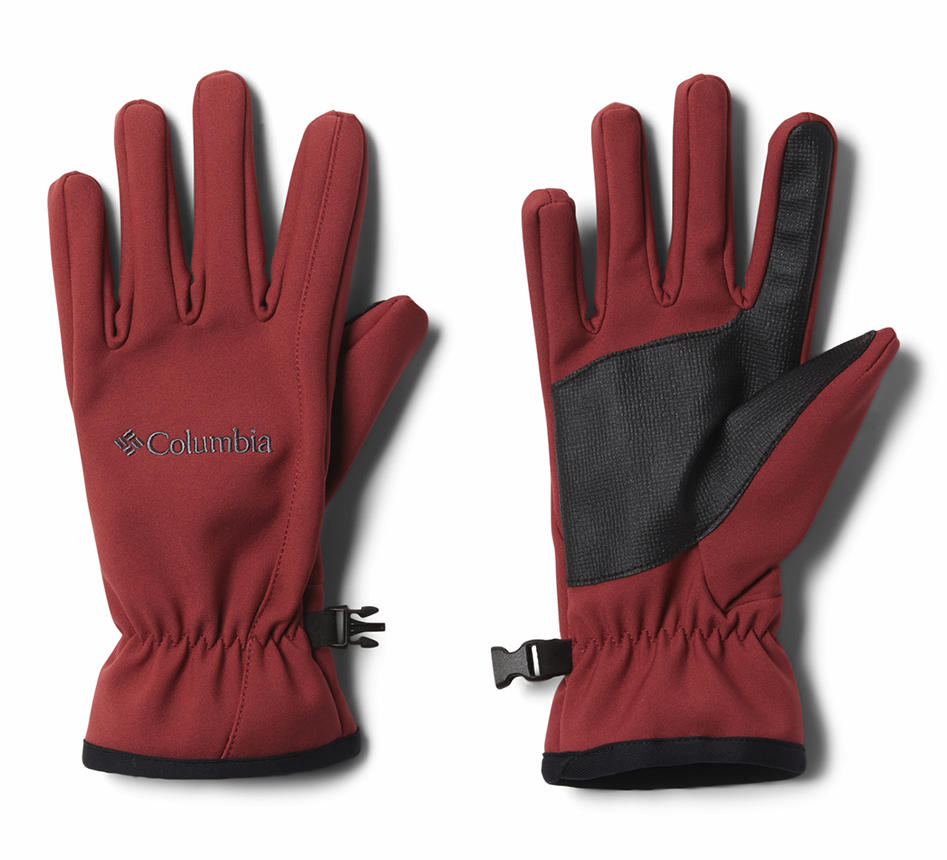 Columbia Women Red W Kruser Ridge Softshell Gloves