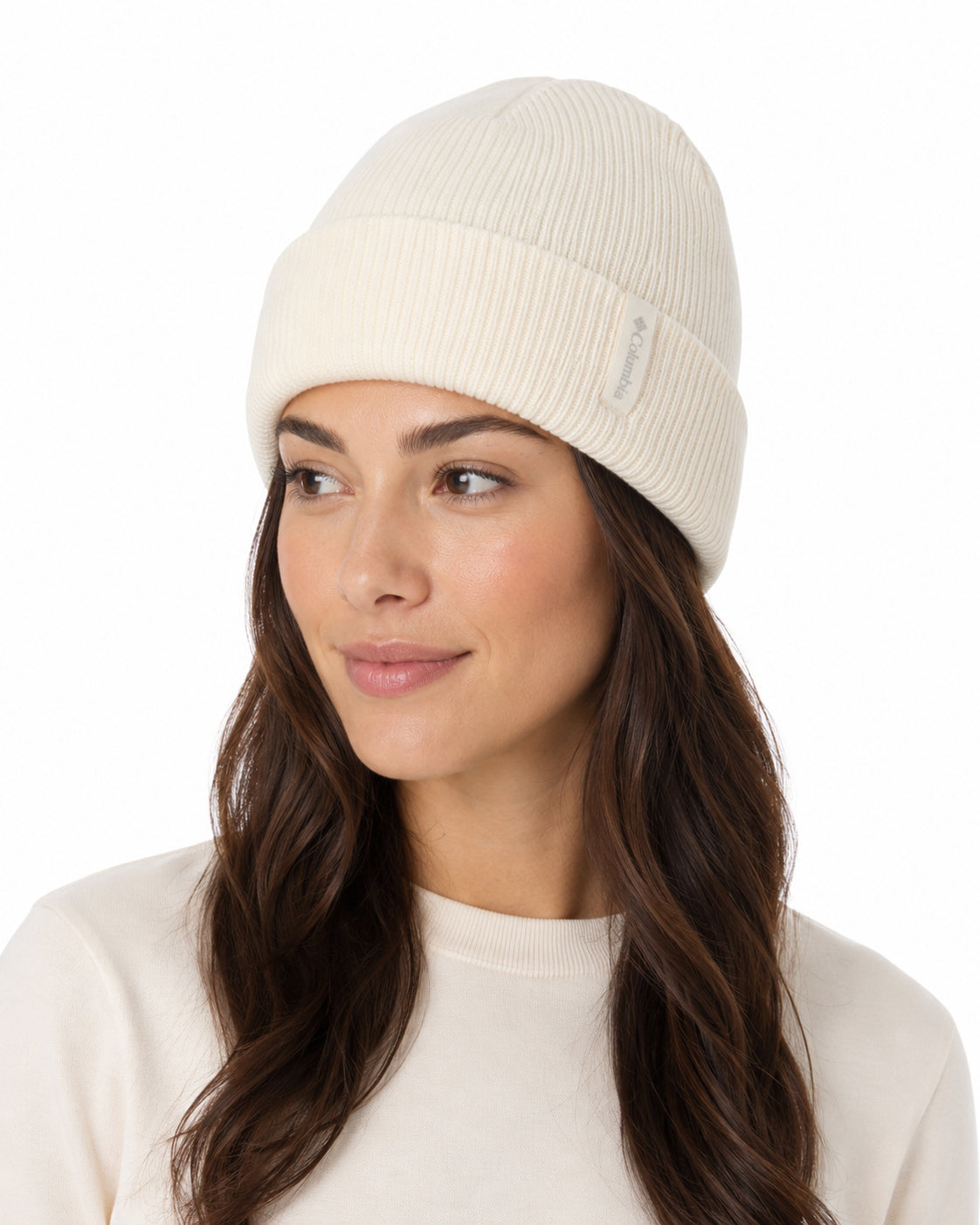 Columbia Women White CSC Luxe Merino Beanie