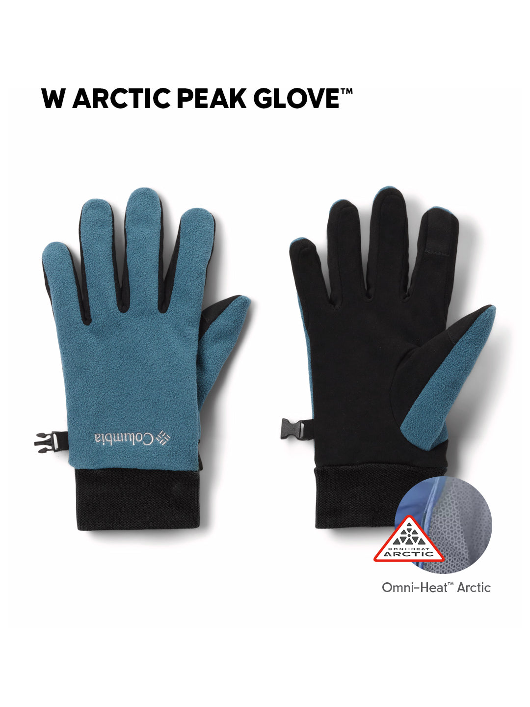 Columbia Women Blue Omni-Heat Arctic W Arctic Peak Gloves