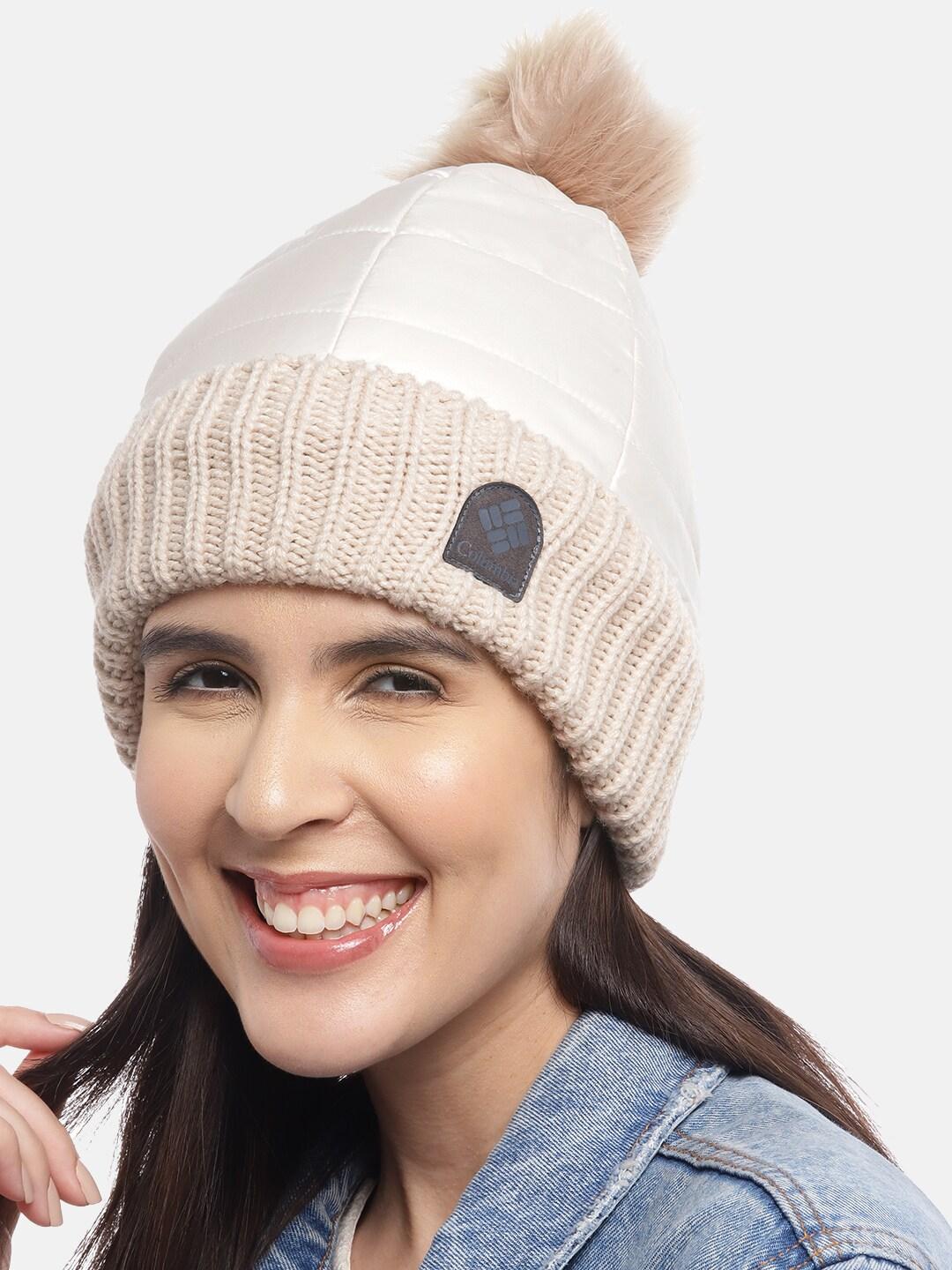 Columbia Women White Snow Diva Beanie