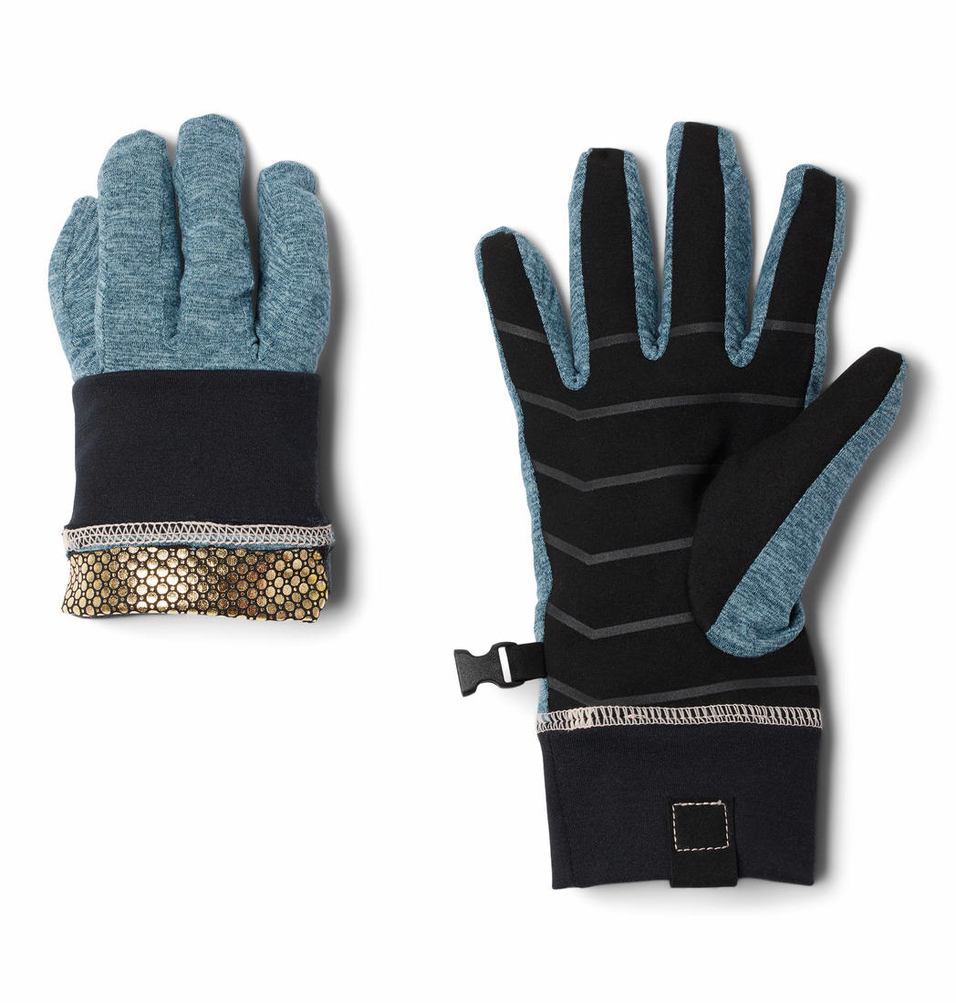 Columbia Women Blue Omni-Heat Inifnity Infinity Trail Gloves