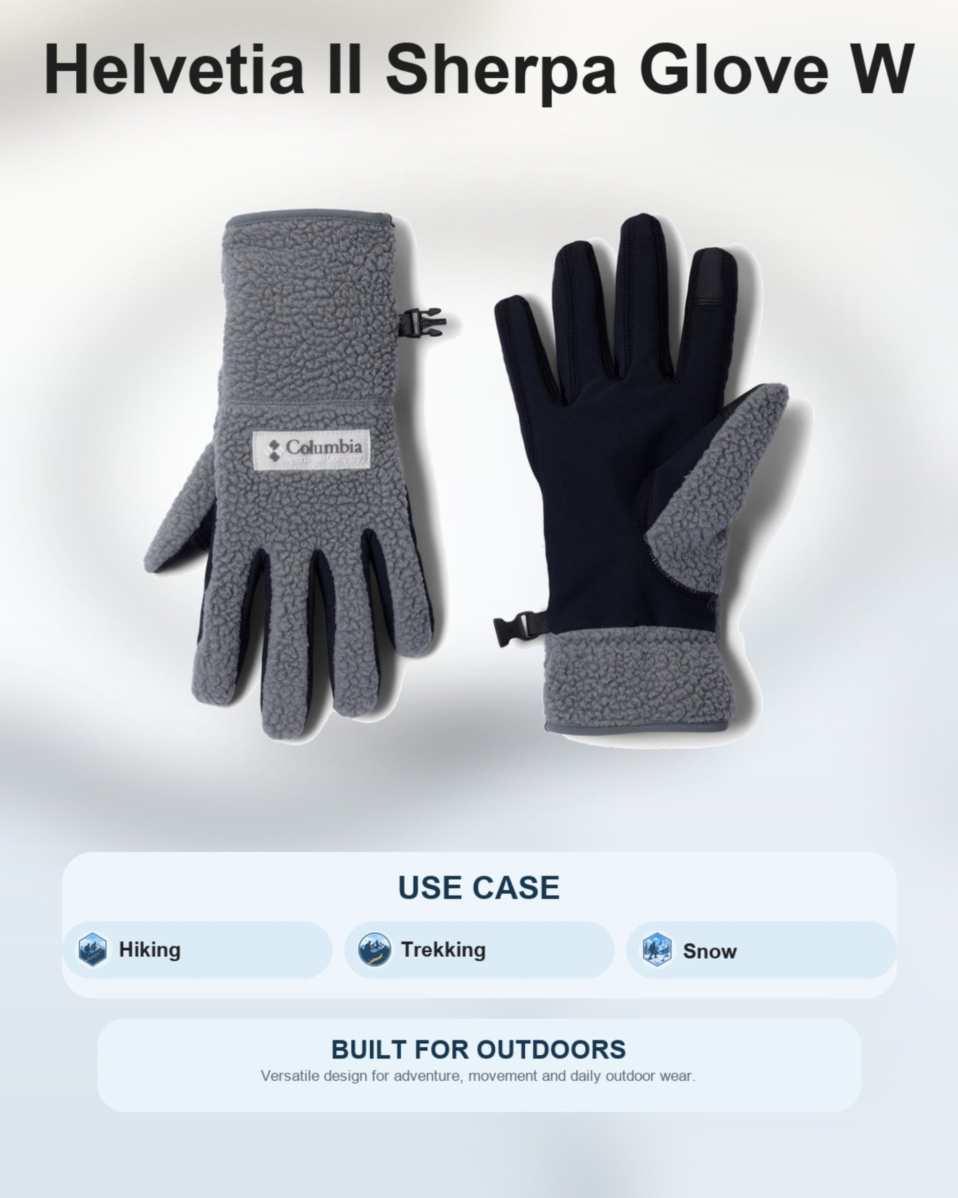 Columbia Women Green Helvetia II Sherpa Gloves W