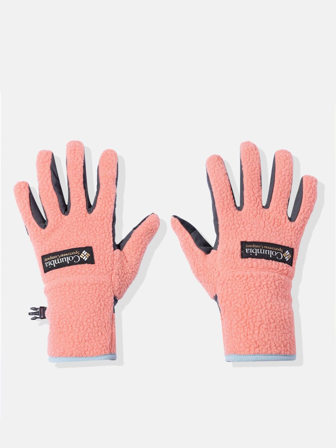 Columbia Women Orange Womens Helvetia Sherpa Glove