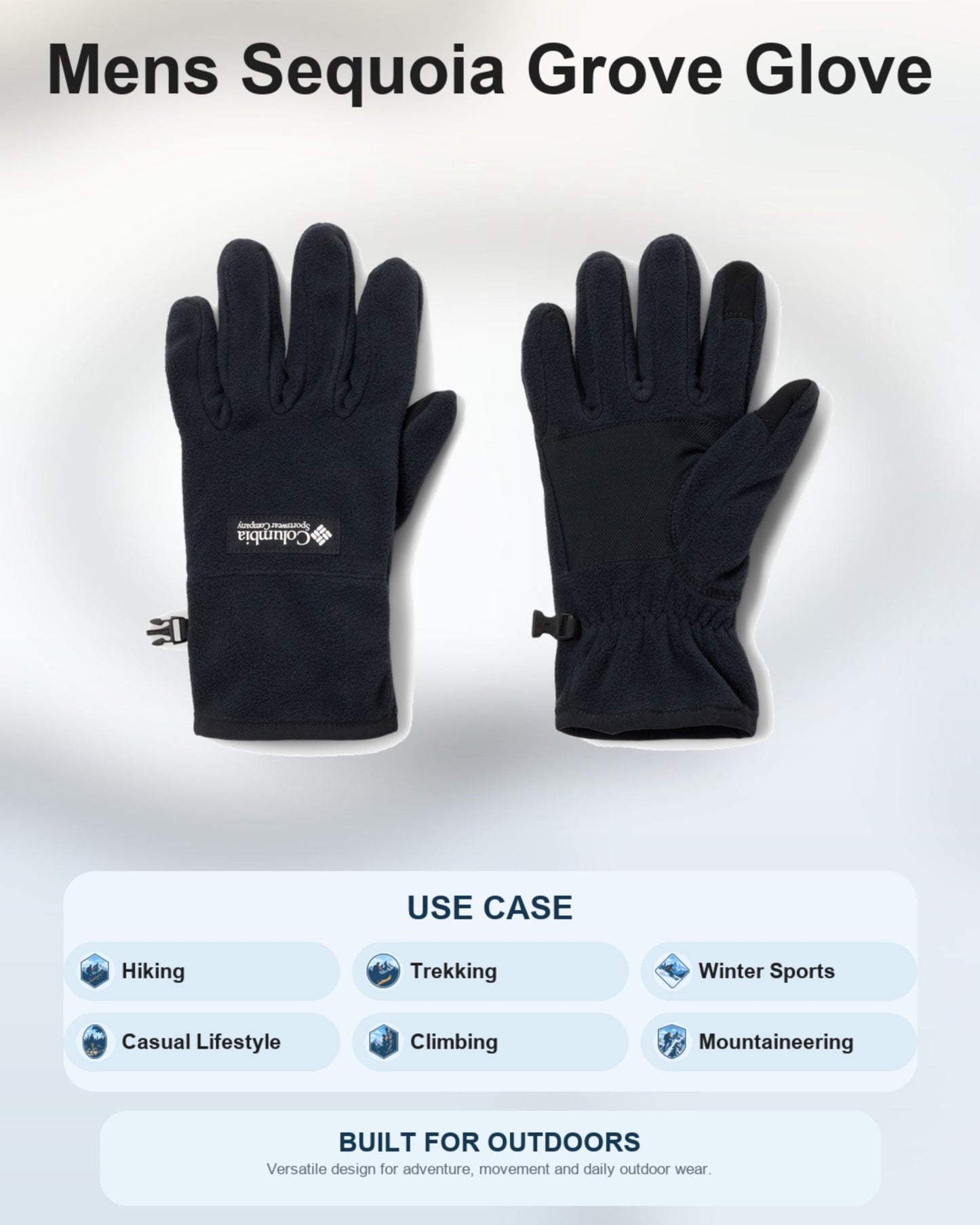 Columbia Men Black Men Sequoia Grove Gloves