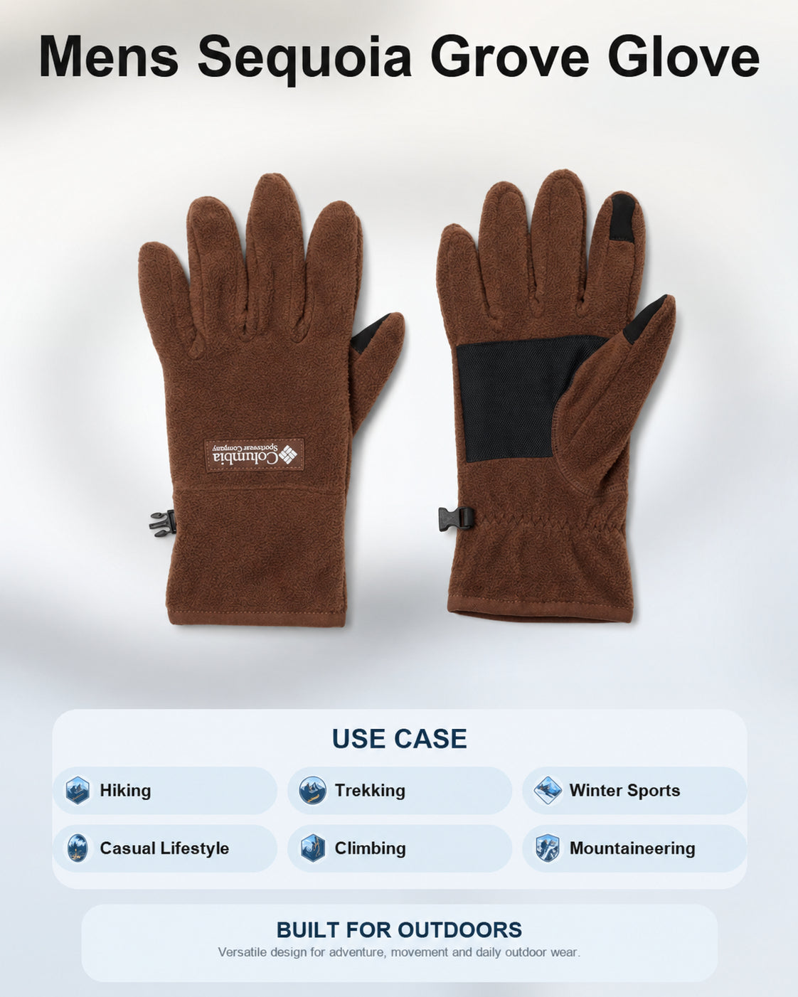 Columbia Men Brown Men Sequoia Grove Gloves