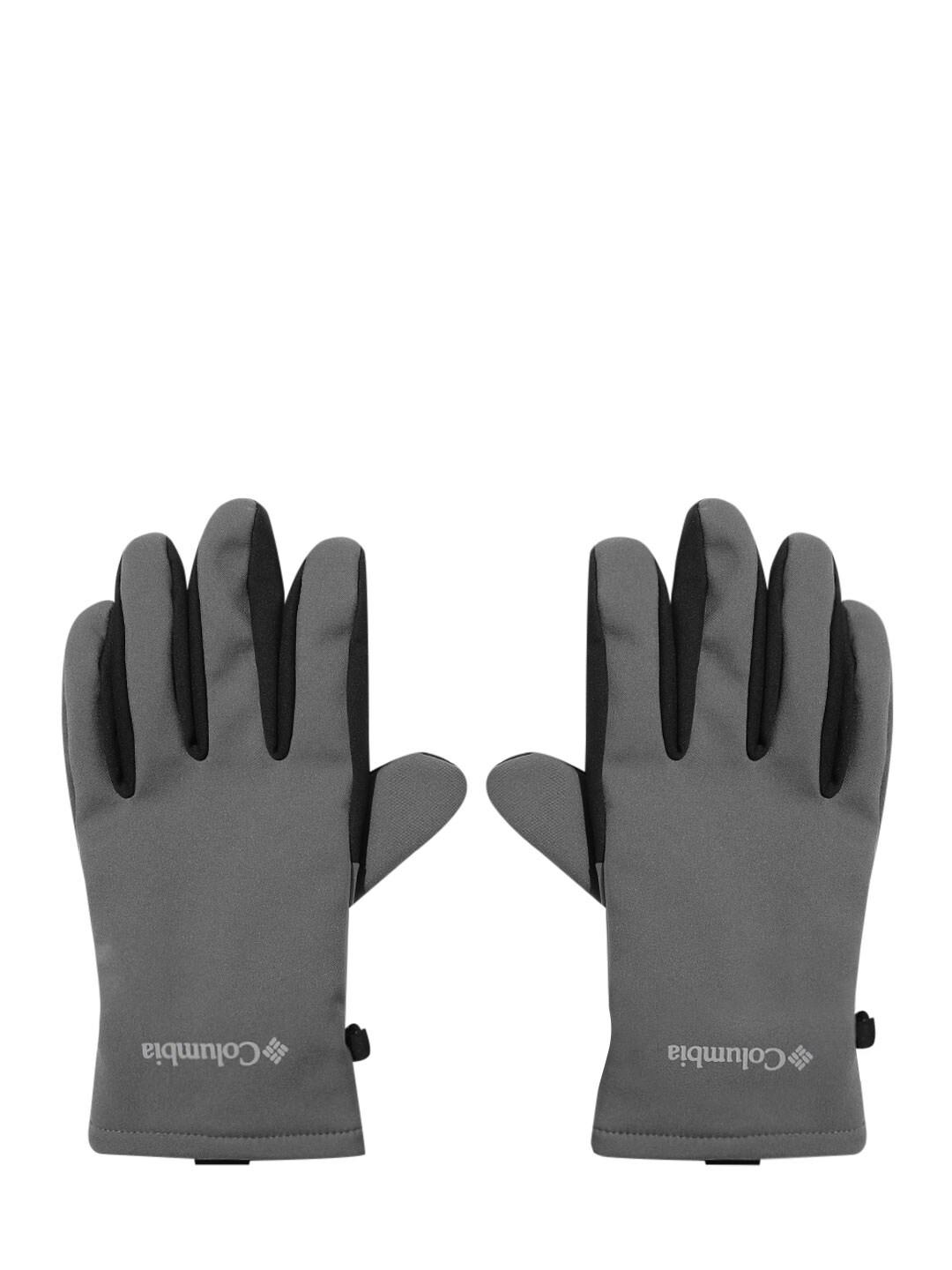 Columbia Men Grey Omni-Shield Ascender II Softshell Gloves