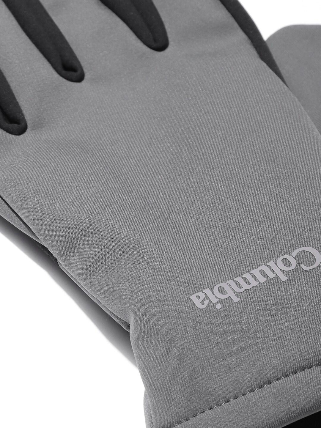 Columbia Men Grey Omni-Shield Ascender II Softshell Gloves