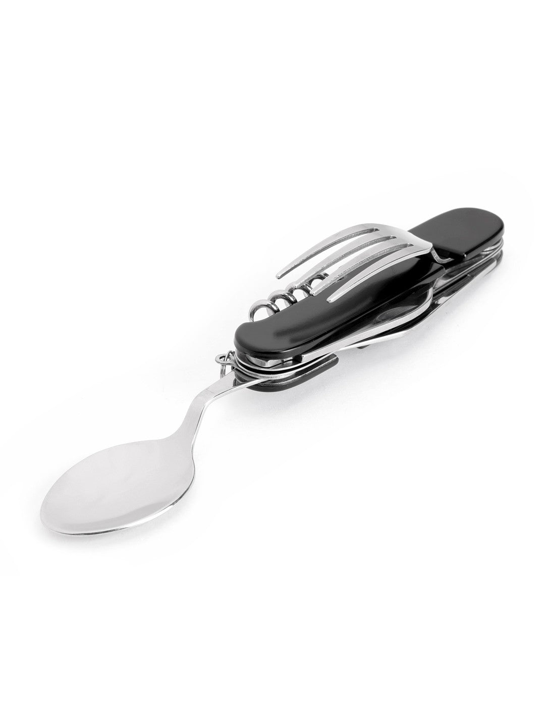 Columbia Unisex Black 7 Function Foldable Utensil