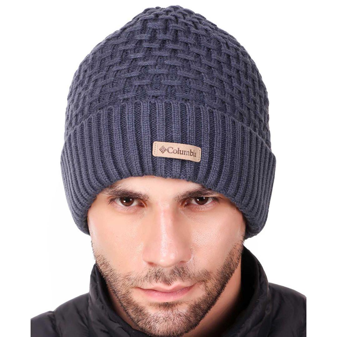 Columbia Unisex Navy Blue Hideaway Haven Cabled Beanie