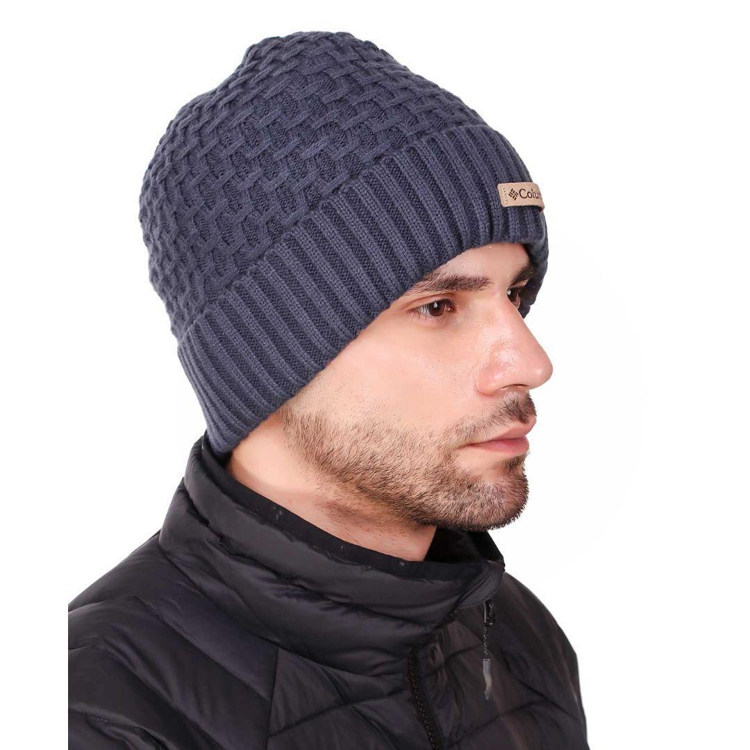 Columbia Unisex Navy Blue Hideaway Haven Cabled Beanie