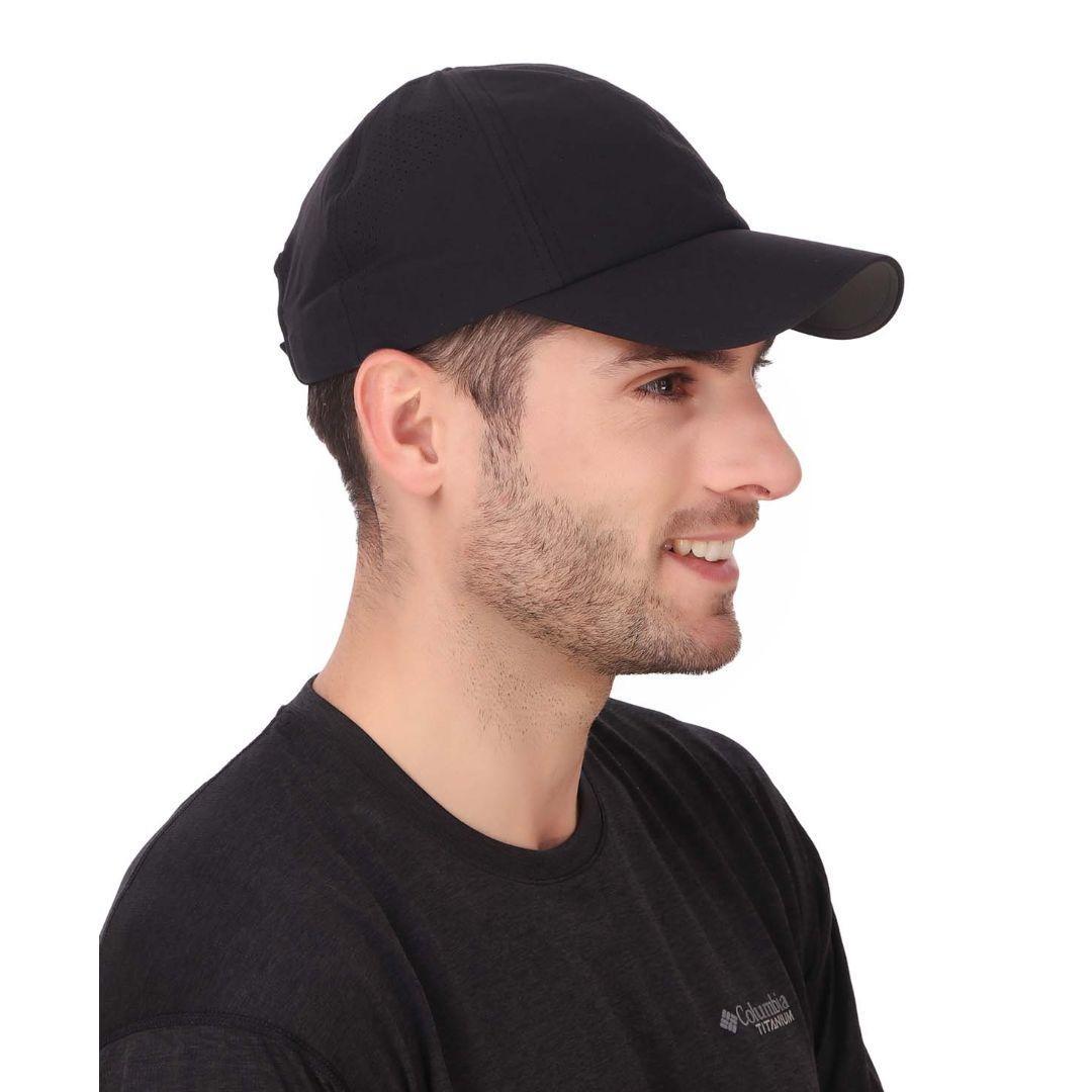 Columbia Unisex Black Silver Ridge III Ball Cap (Sun Protection)