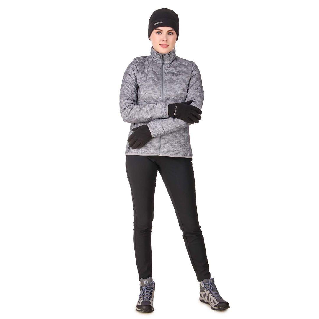 Columbia Unisex Black Fast Trek Hat and Gloves Set