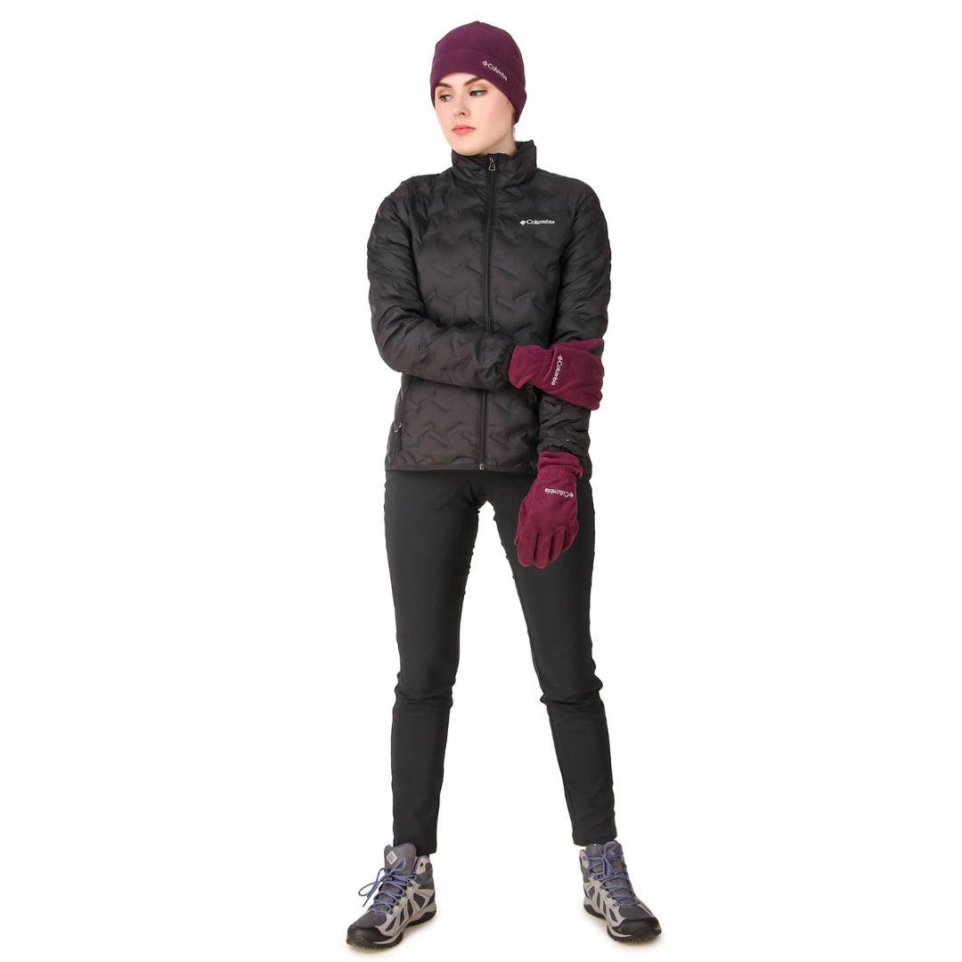Columbia Unisex Maroon Fast Trek Hat And Gloves Set