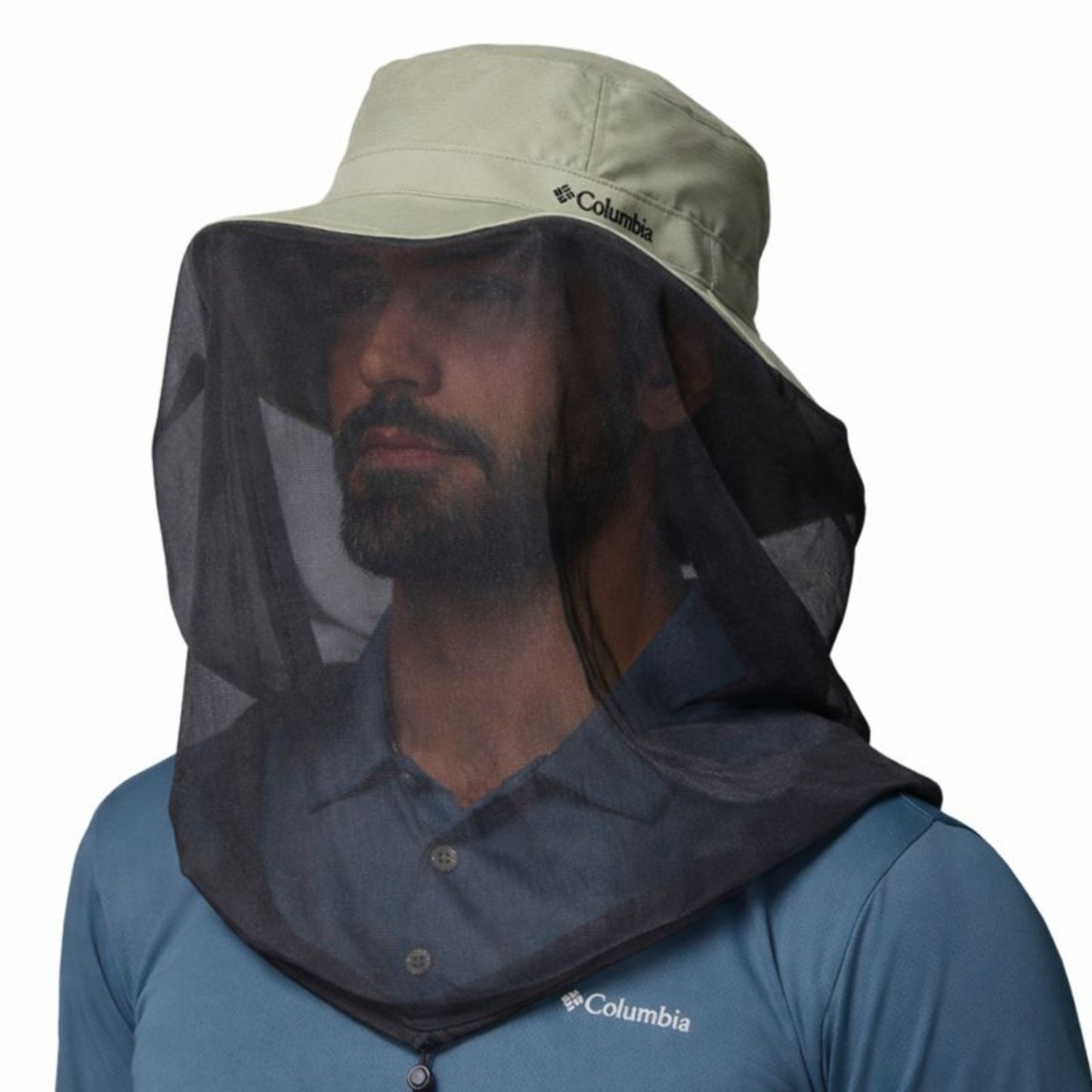 Columbia Unisex Green Omni-Shade No See Um Mesh Booney Hat for Outdoor Protection
