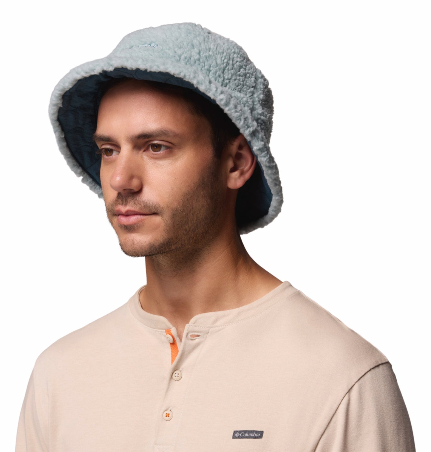 Columbia Unisex Blue Omni-Shield Winter Pass II Reversible Bucket Hat