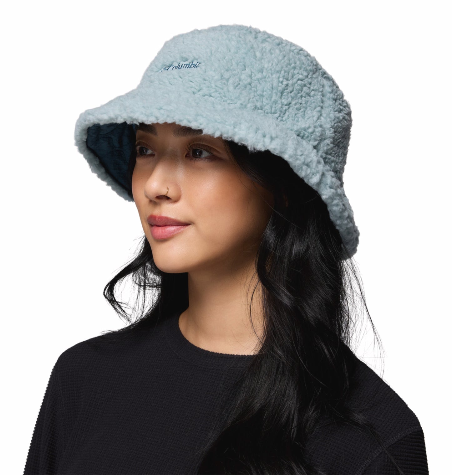 Columbia Unisex Blue Omni-Shield Winter Pass II Reversible Bucket Hat