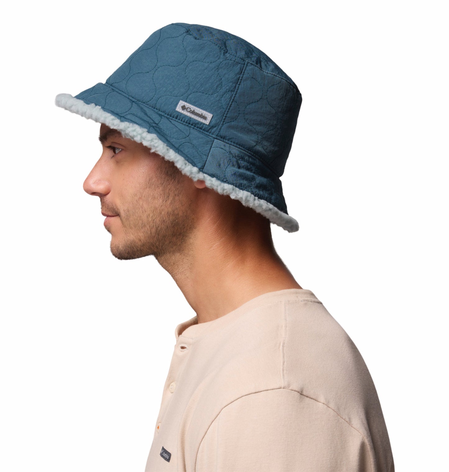 Columbia Unisex Blue Omni-Shield Winter Pass II Reversible Bucket Hat